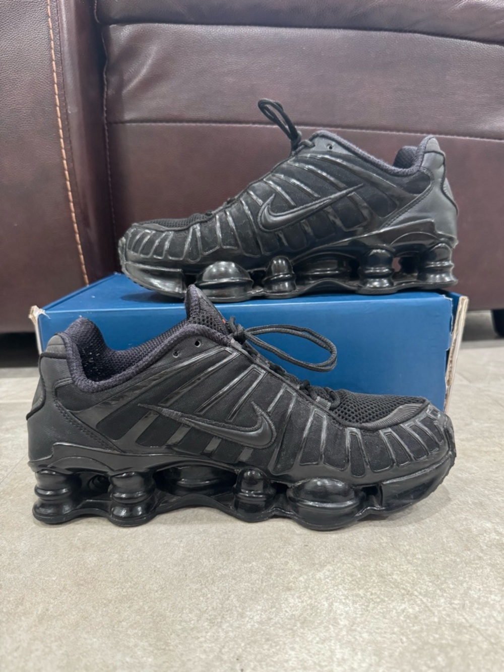 Size 10-Nike Shox TL Men's Black Metallic Hematite AV3595-002